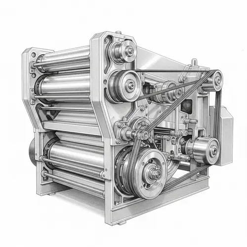 Detailed Hemp Decorticator Drawing