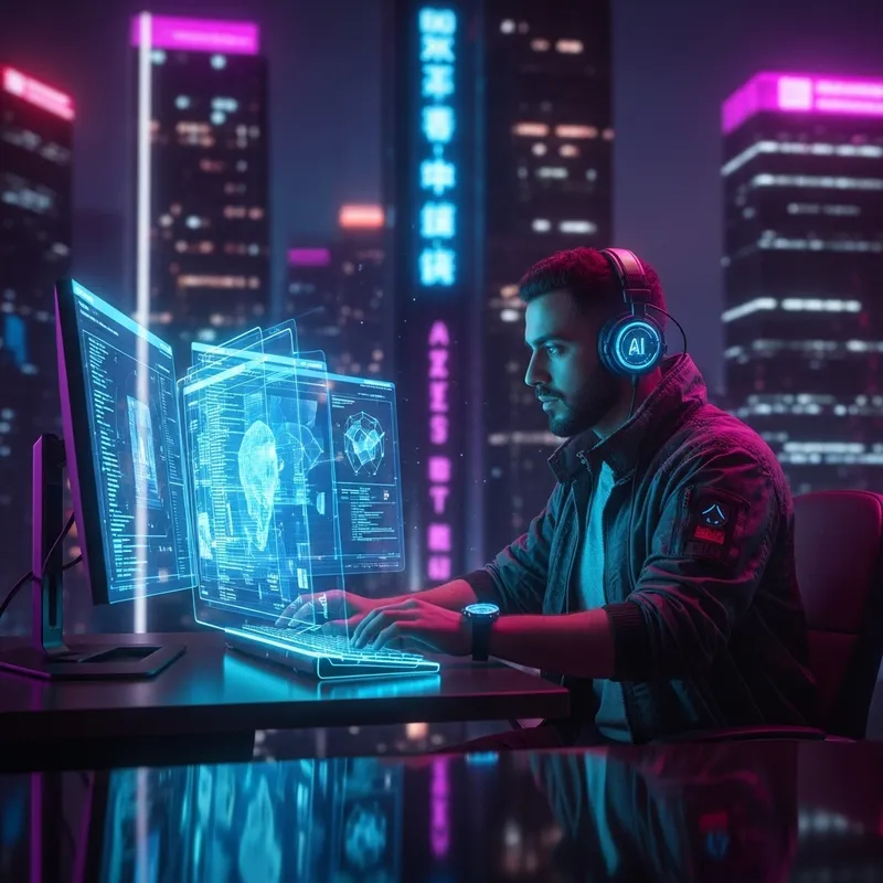 AI Developer in a Cyberpunk World: Future of Tech