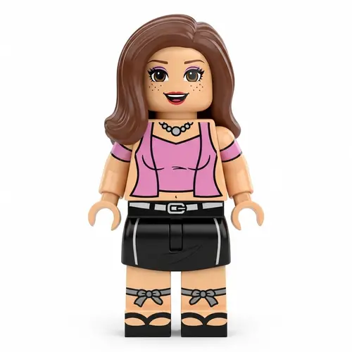 Elegant Feminine Figurine with Chic Style for Joyful Play