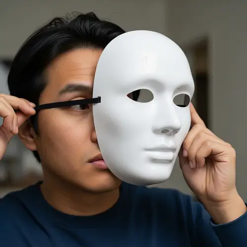 Asian Person Discovers Mysterious White Mask
