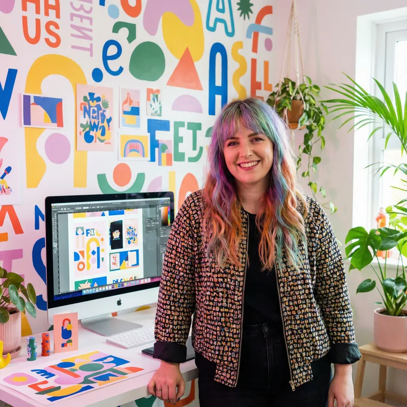 Vibrant Graphic Designer Headshot | Creative Portraits