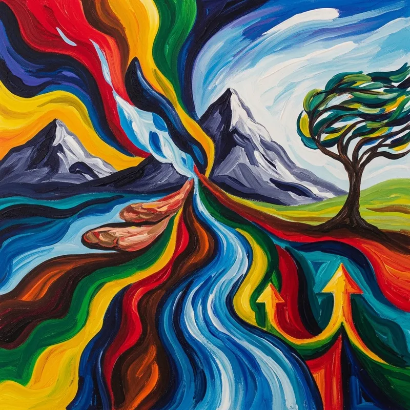 Empowerment Abstract Representation | Dynamic Growth Symbolism