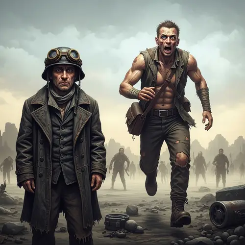 Post-Apocalyptic Soviet-Era Steampunk Scene