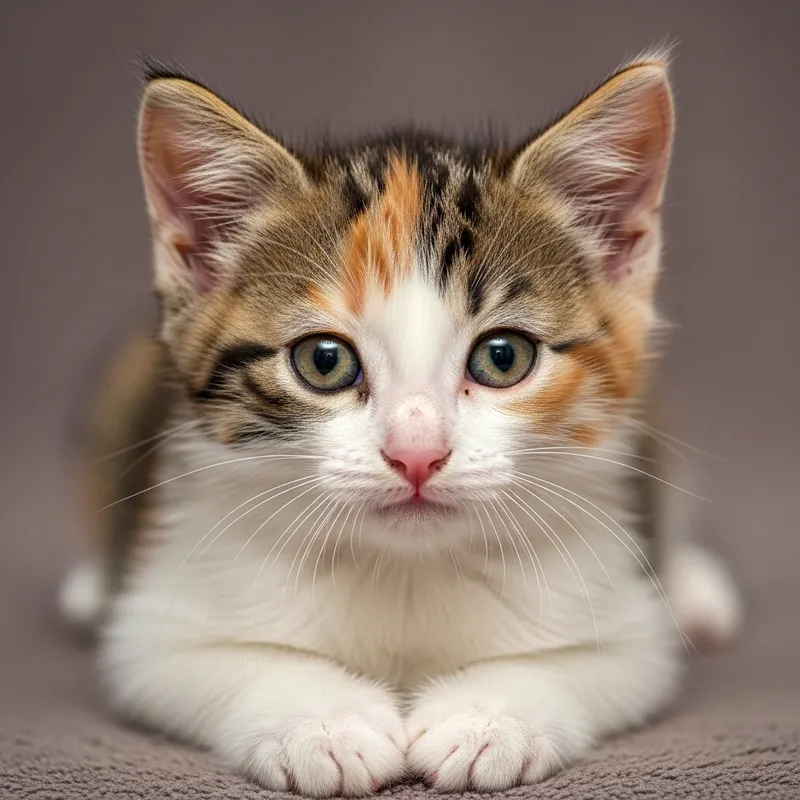 Cutest Cat with Fluffy Fur and Stunning Eyes