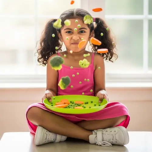 Displeased South Asian Girl Tossing Food - Funny Reaction