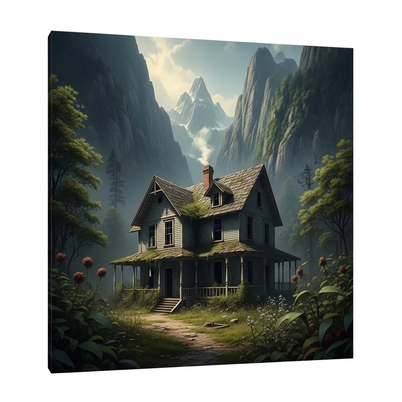 Creepy Old House in Forest Mountains | Abandoned Mansion