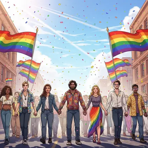 LGBT Community Celebration with Joy and Unity