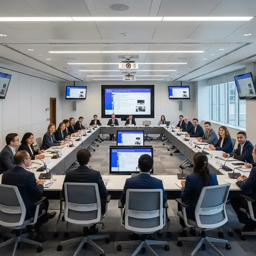 Optimal Communication: Large Rectangular Conference Room for 100 People