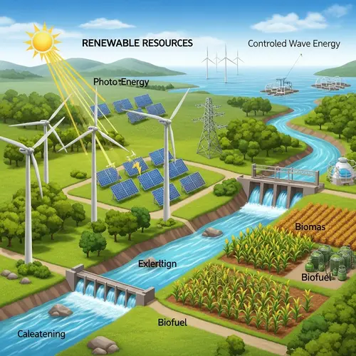 Renewable Resources: Sustainable Living Through Solar, Wind, Hydro & Bioenergy
