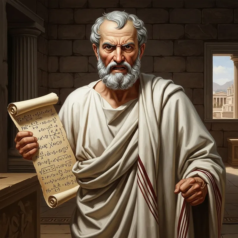 Angry Archimedes - Ancient Greek Mathematician