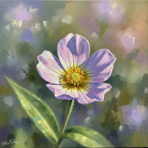 Stunning Flower in Impressionist Style Artwork