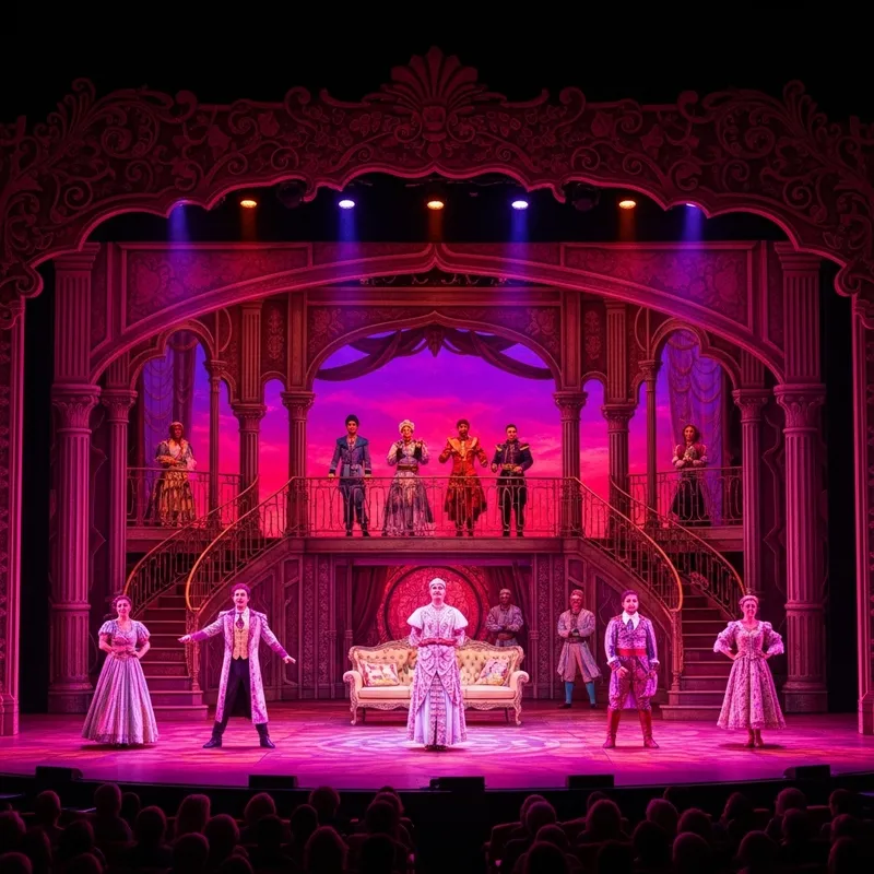Vibrant Disney-Style Theatrical Scene Photography