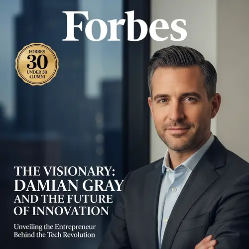 Forbes Magazine Cover Featuring Damian Gray