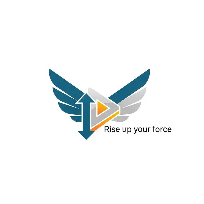 Mythological Goddess Wings: Modern Digital Marketing Logo