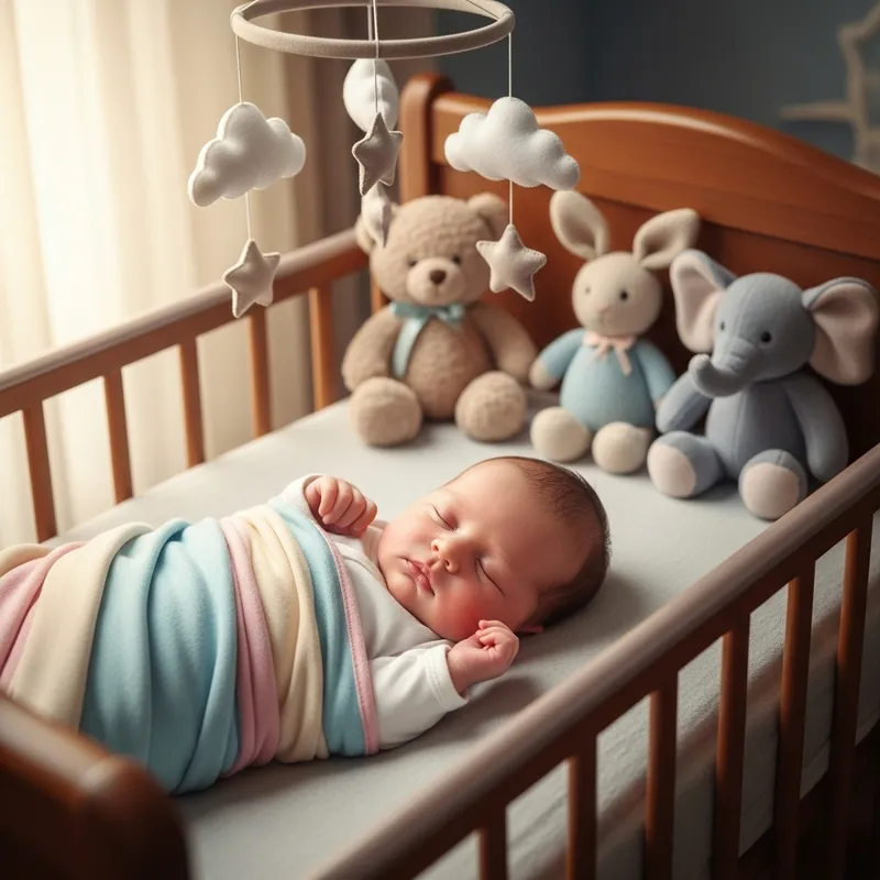 Newborn Baby in Soft Blanket Newborn Baby in Soft Blanket