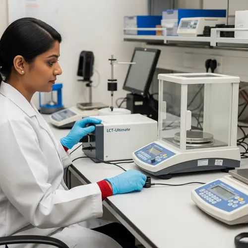 Technician Testing Weighing Scale with LCT-Ultimate | IMS Weighing