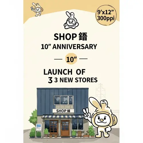 Celebrating 10 Years: Shop Expansion with Brand Identity
