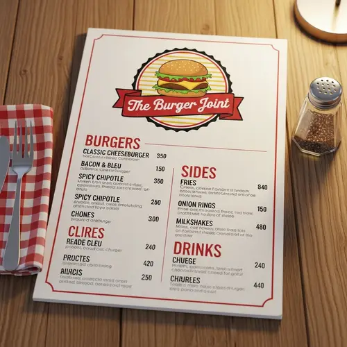 Delicious Burger Menu | Tasty and Fresh Options