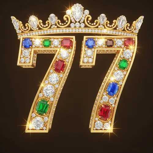 Regal Number 77 Jewelry - Shimmering Diamonds & Gems
