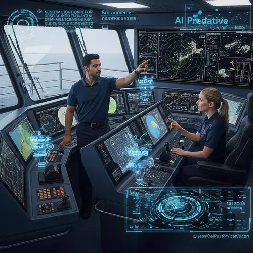 Advanced Vessel Navigational Bridge with AI Technology