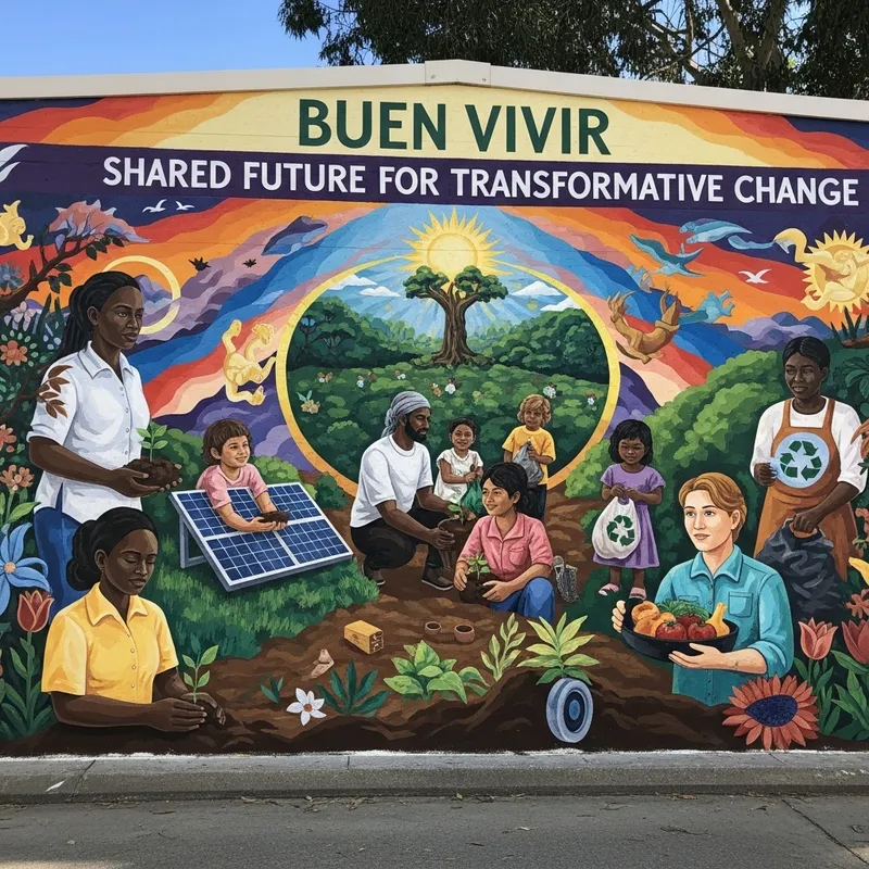 Buen Vivir Mural: Transformative Change & Sustainable Practices