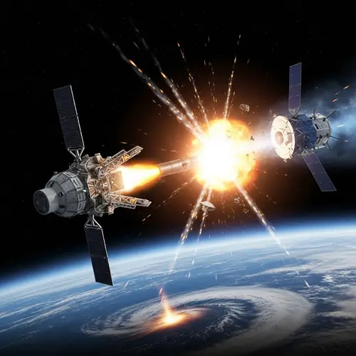 Satellite Nuclear Weapon Attack in Earth's Orbit - Visual Scenario