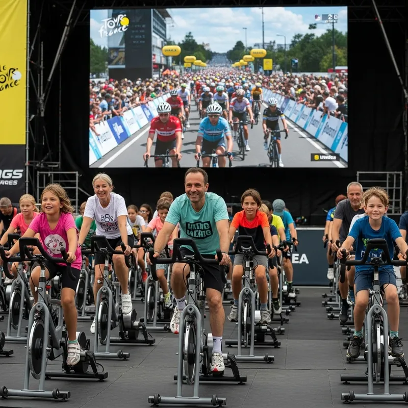 Exciting Stage City Tour de France Cycling Event with Families