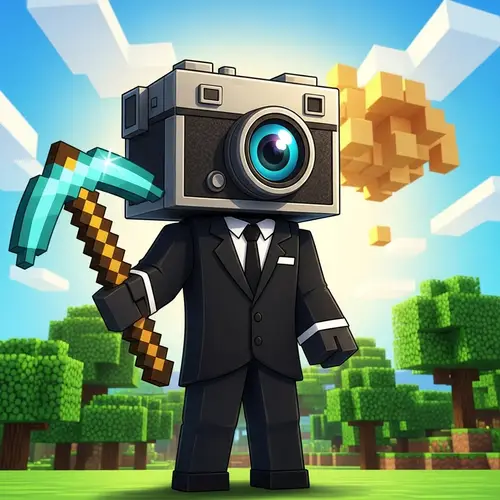 Unique YouTube Avatar: Quirky Blocky Character