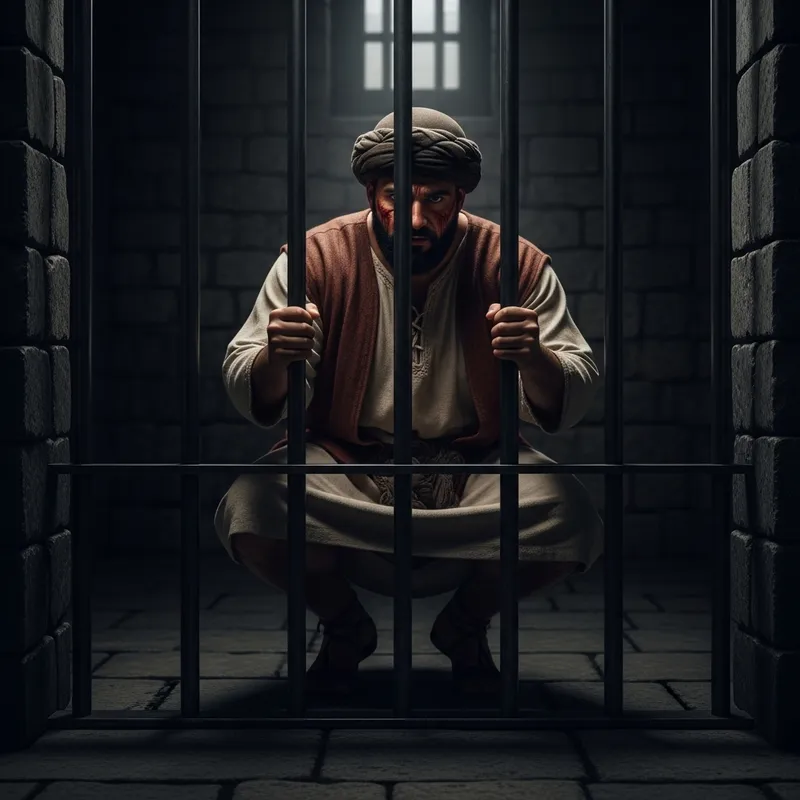 Middle-Eastern Prince in Chiaroscuro Dungeon - Vulnerability & Defiance Middle-Eastern Prince in Chiaroscuro Dungeon - Vulnerability & Defiance