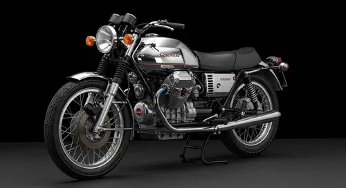 1974 Moto Guzzi Le Mans Mk I | Classic Motorcycle on Black Background