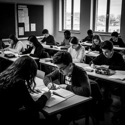 Vintage Black and White Classroom Photography | Documentary Style