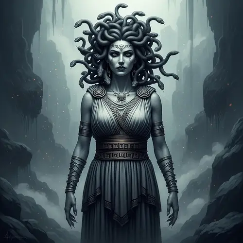 Medusa - Intricately Detailed Image from Greek Mythology