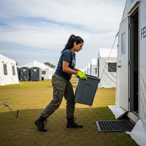 Resilient Woman in Diverse Females FEMA Camp