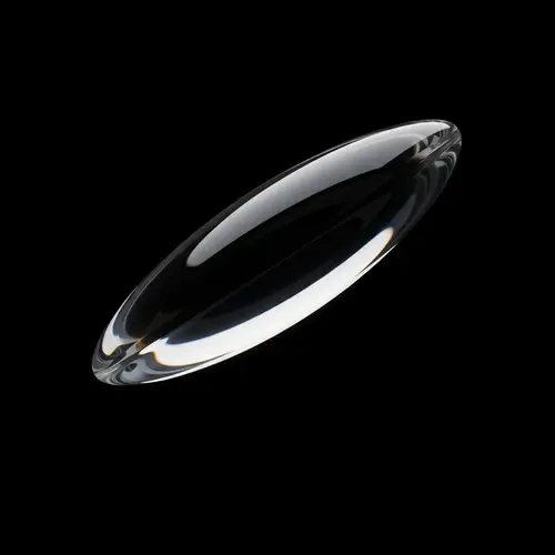 Captivating Glass Ellipsoid Suspended in Air | Timeless Snapshot