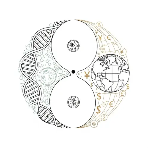 Simple Yin Yang Tattoo Design Influenced by Genetics, Biology & International Business