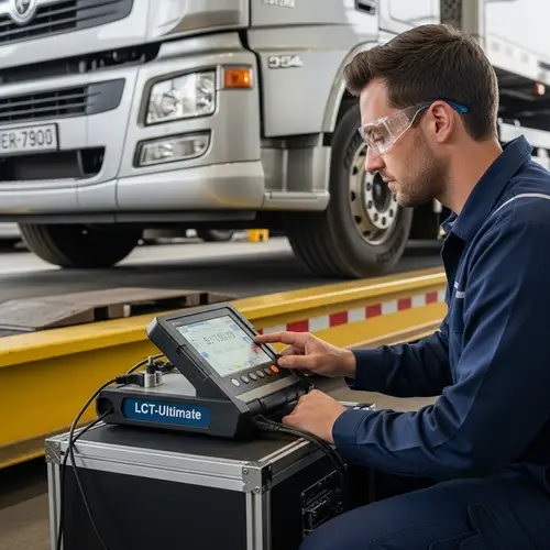 Truck Weighing Scale Testing with LCT-Ultimate Load Cell Tester