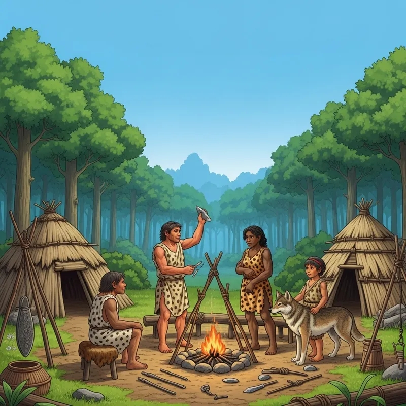 Primitive Days: A Glimpse into Early Human Life