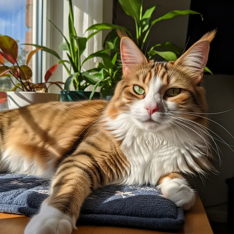 Majestic Calico Maine Coon Bengal Cat