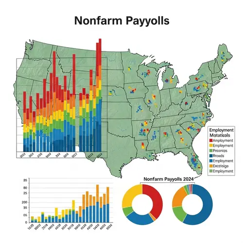 United States Nonfarm Payrolls 2024: Data Visualization on Topographical Map