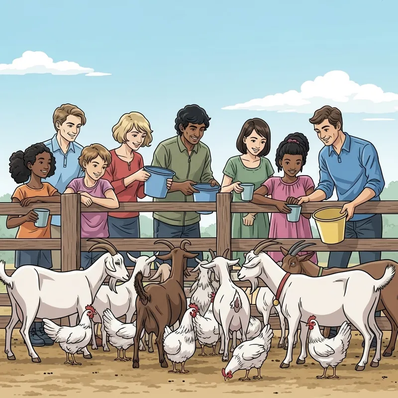 Feeding Goats, Chickens & People: Farm Community Interaction