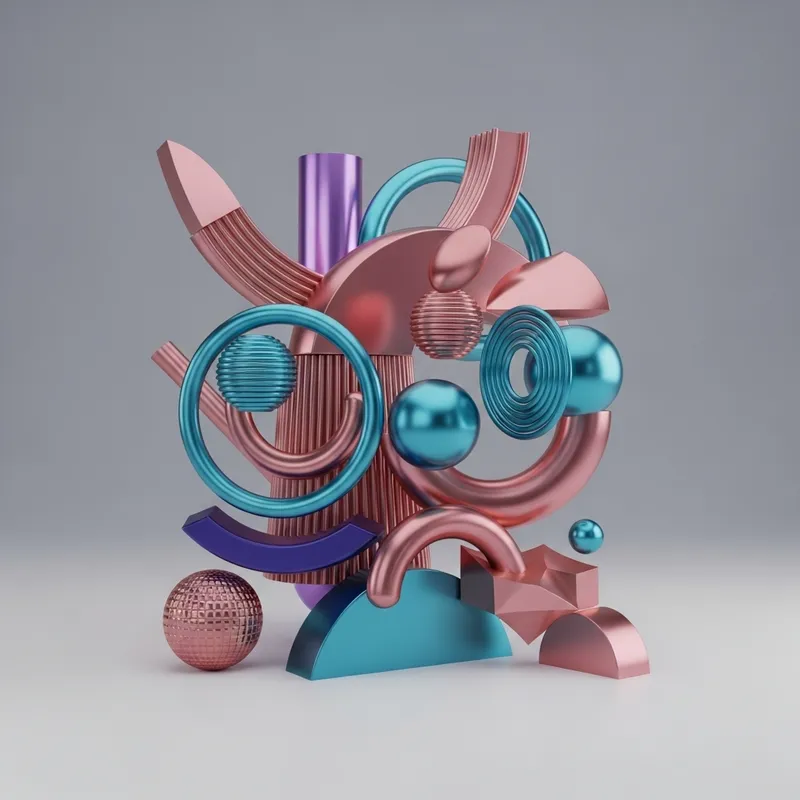 Futuristic Abstract Shapes | Unique Geometric Art