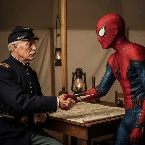 Simon Bolivar Meets Spider-Man: A Unique Encounter