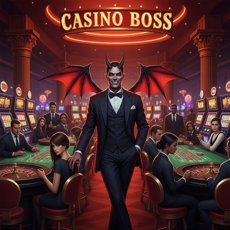 Satanic Casino Boss: Mysterious Charisma and Malevolent Intrigue