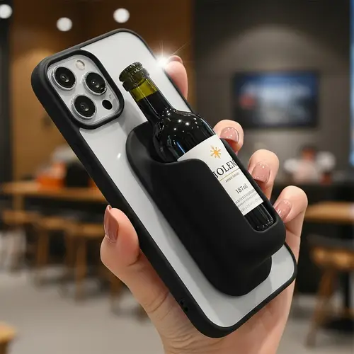 Mini Wine Bottle in iPhone Case | Unique Everyday Combo