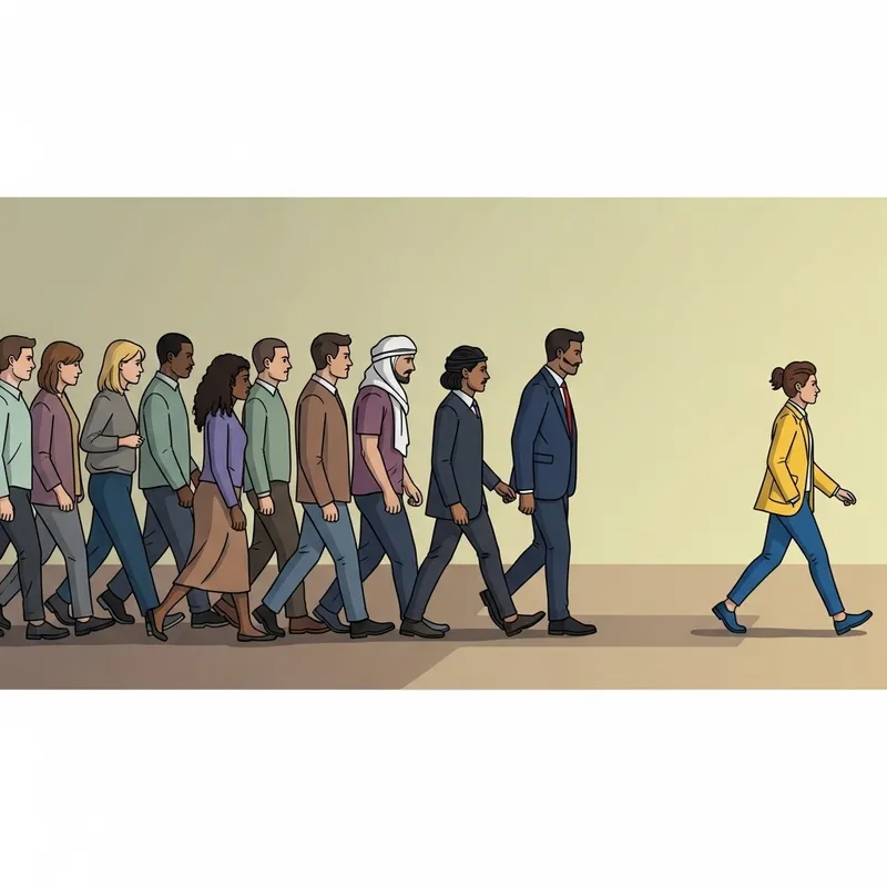 One Path, Many Journeys: A Visual Contrast