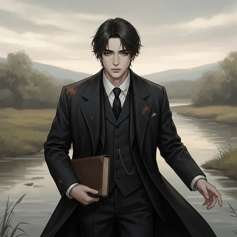 Soulful Literary Style | Dazai Illustration | Reflective Eyes