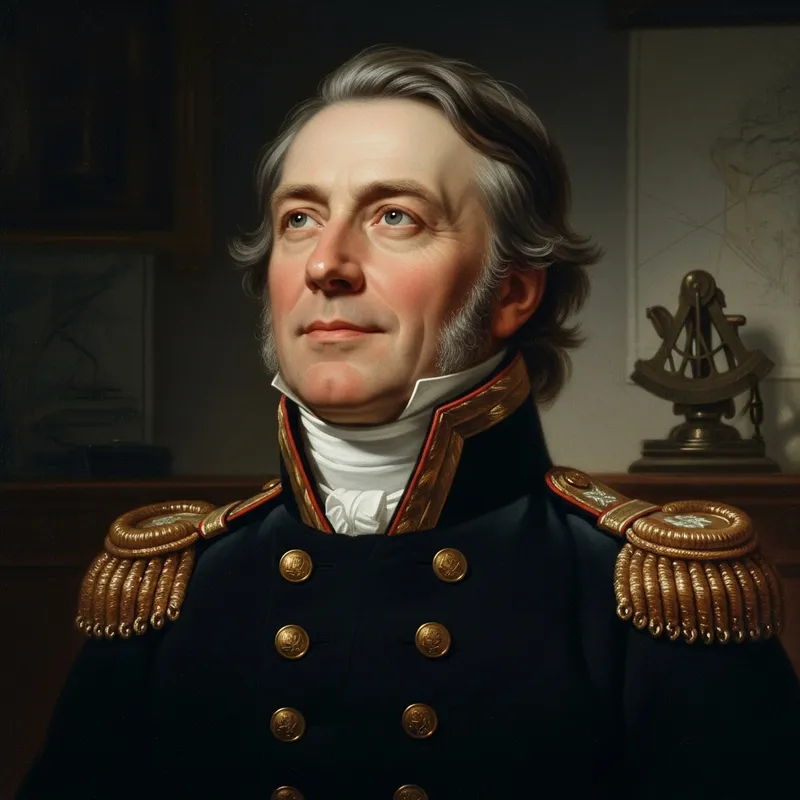 19th Century Danish Naval Officer Portrait