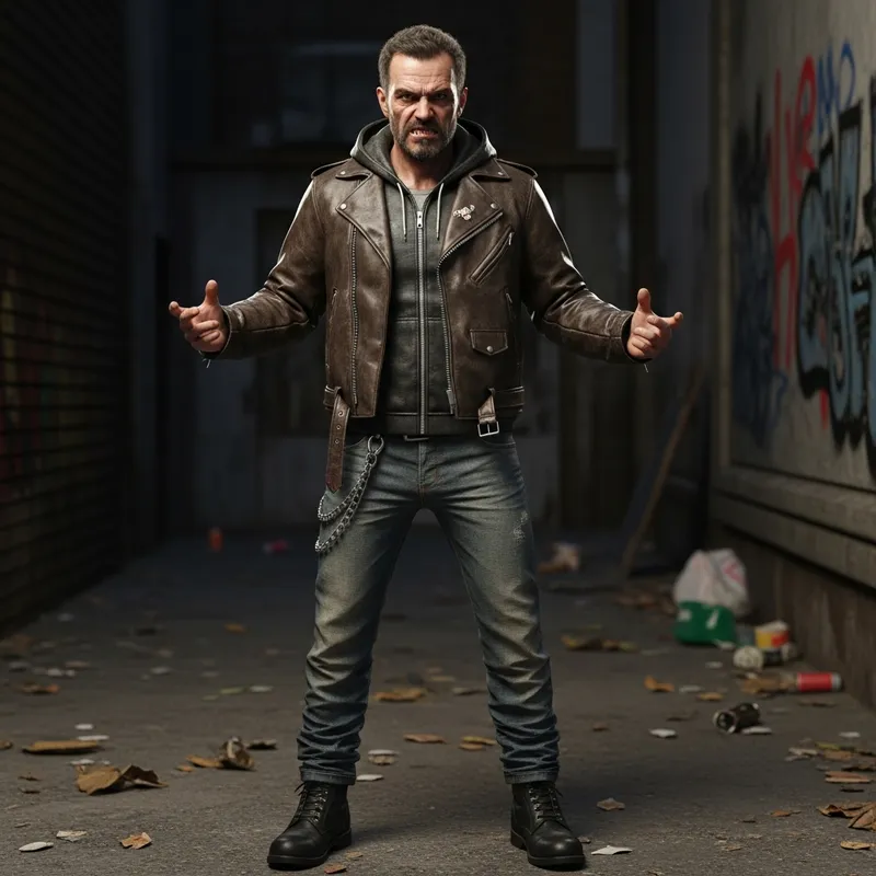 Urban Middle-Aged Hooligan