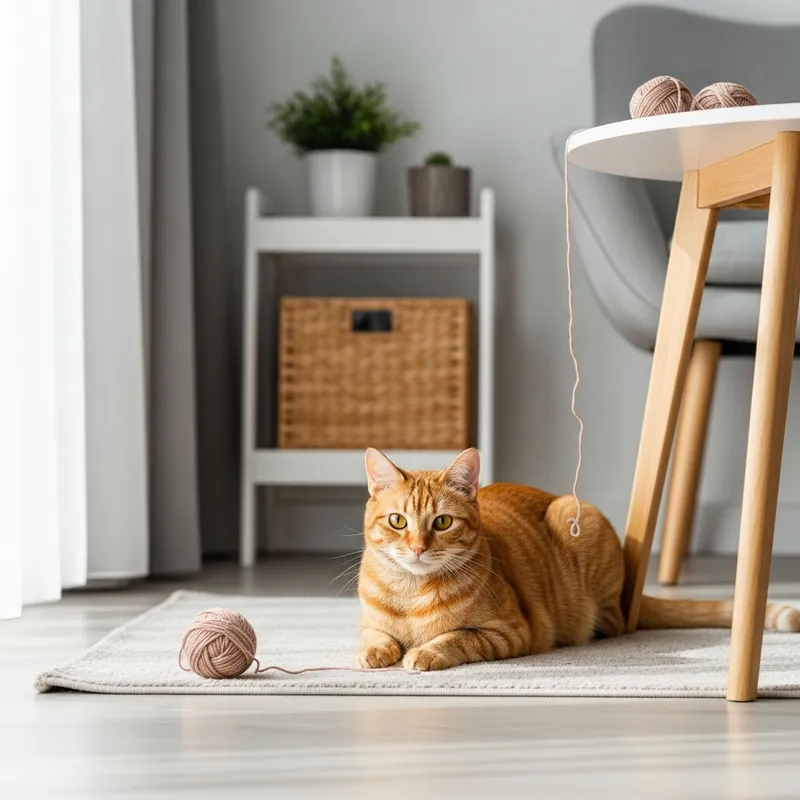 Charming Cat in a Sunlit Room