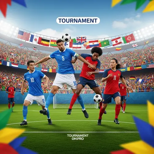 High-Energy Football Match Tournament Poster Design